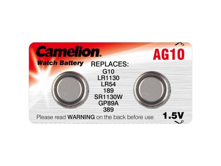 Batteria A Bottone 1,5 V Camelion AG10 G10 LR1130 LR54-10x - Foto 7